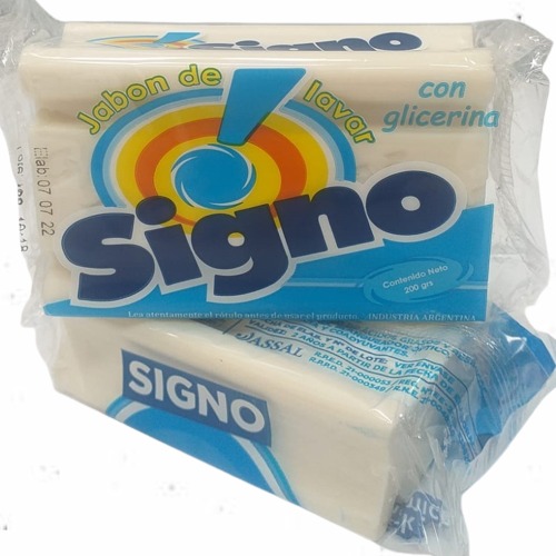 Jabon En Pan  Blanco - 200gr - Signo