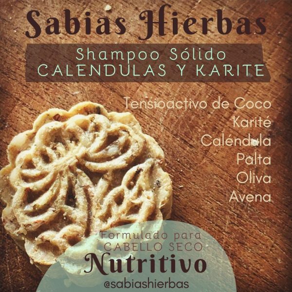 Shampoo sólido Nutritivo - Sabias Hierbas