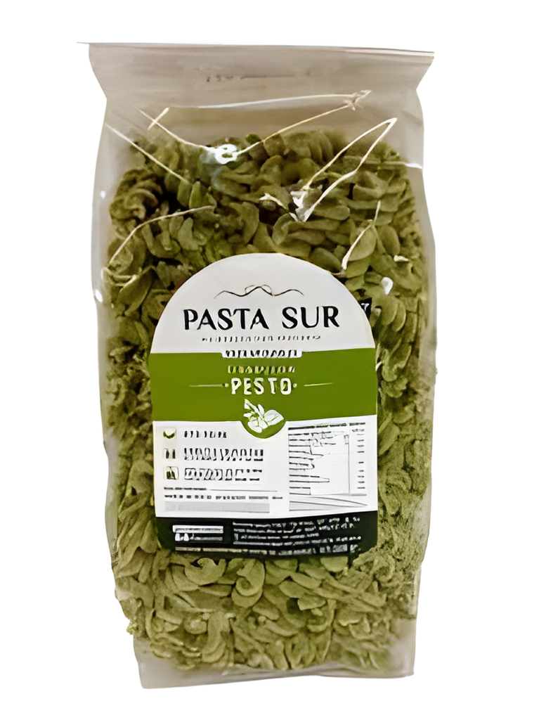 Fideos fusilli (tirabuzón) - Pesto - 500gr - Pasta Sur