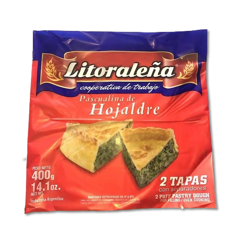 Tapas pascualina - Hojaldre - La Litoraleña - 2u