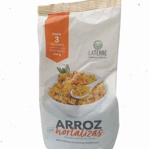 Arroz con hortalizas deshidratado - 240gr - Laterre