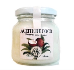 Aceite de coco (Neutro) x 230ml - Pájaro Tigre