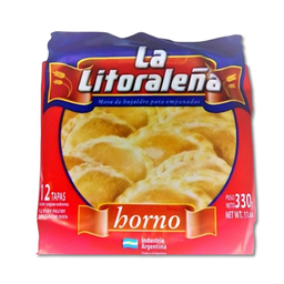 Tapas empanada - Horno/Criolla - La Litoraleña - 12u