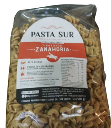 Fideos Fusilli (tirabuzón) - Zanahoria - 500gr - Pasta Sur