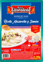 Sorrentinos de ricota, jamón y queso - La Litoraleña