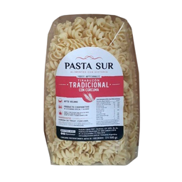 Fideos Fusilli (tirabuzón) - Tradicional (con Cúrcuma) - 500gr - Pasta Sur