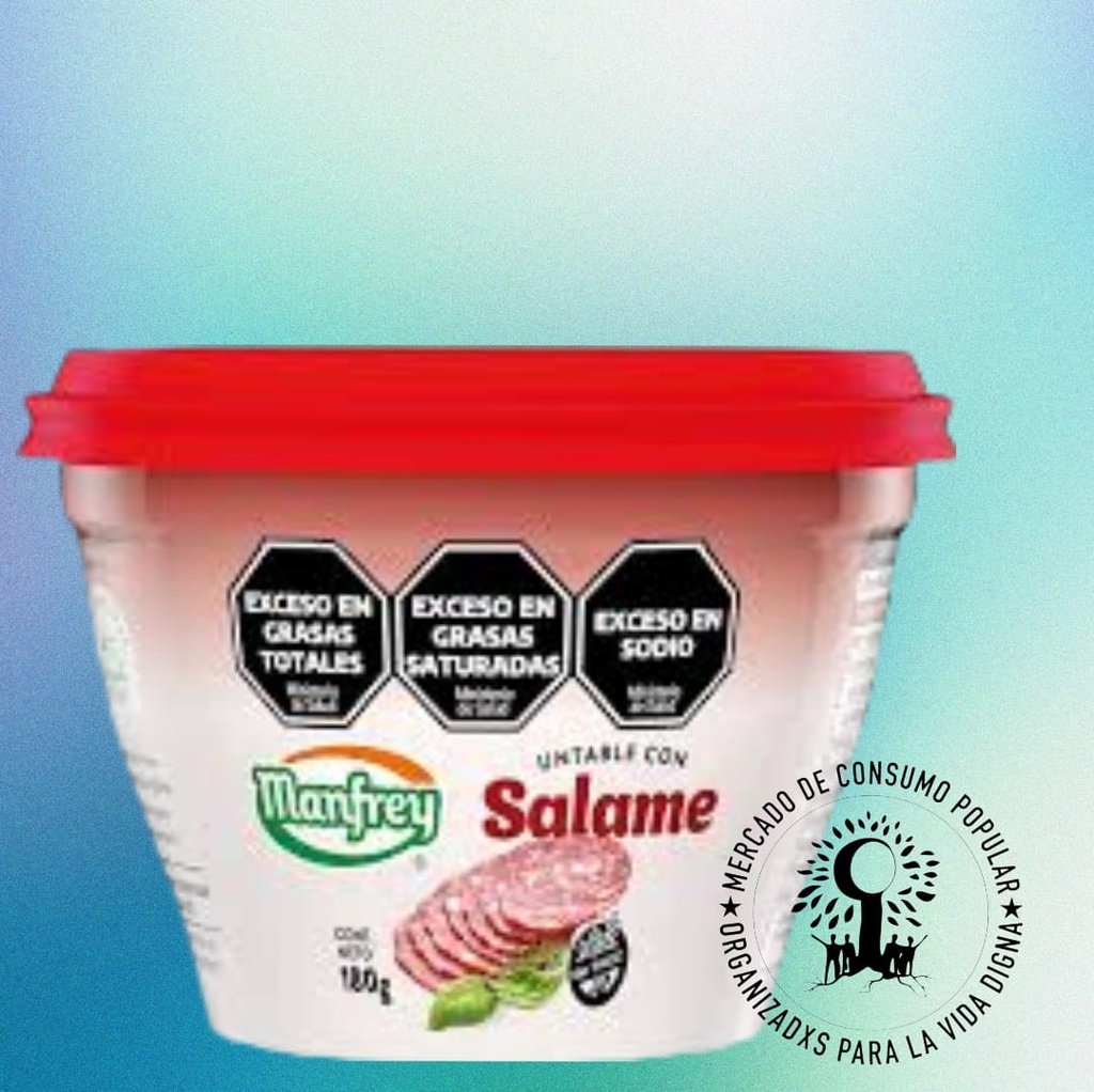 Queso Untable sabor Jamon MANFREY x 180gs