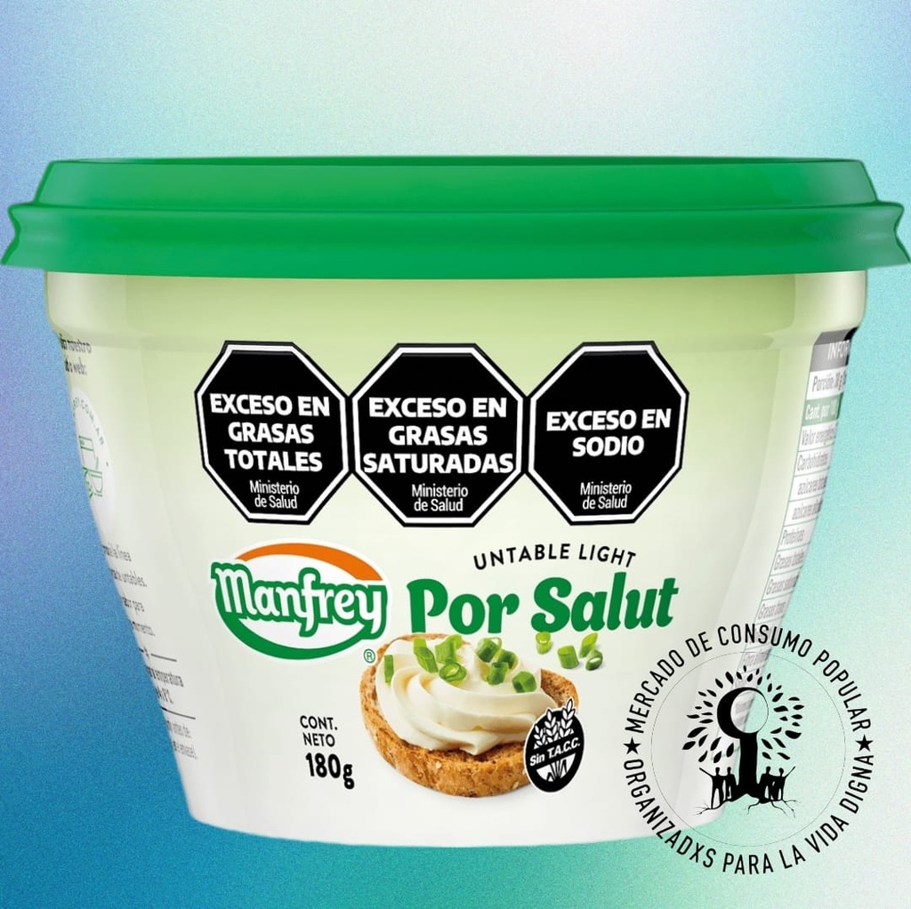 Queso Untable  Por Salut Light MANFREY x 180gs