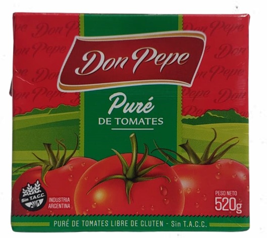 Puré de tomate - 520cc - Varias marcas