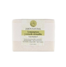 Jabón corporal de Lemongrass y cera de Carnaúba - 110gr aprox - Pájaro Tigre