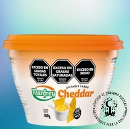 Queso Untable c/queso Cheddar MANFREY x 180gs