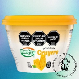 Queso Untable c/queso Gruyere MANFREY x 180gs