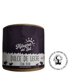 Dulce de leche  con Ron MILAGROS DEL SOL X 500 GR -